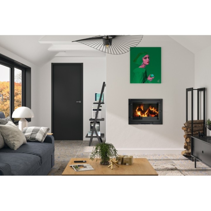 Foyer INVICTA 700 MILOS ECO avec volet, alimentation en air  9770-04