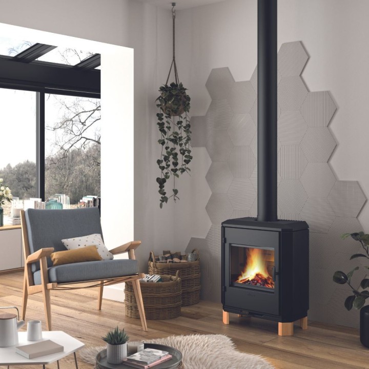 Stove INVICTA CAROLO ZEN, anthracite ref. 6162-49