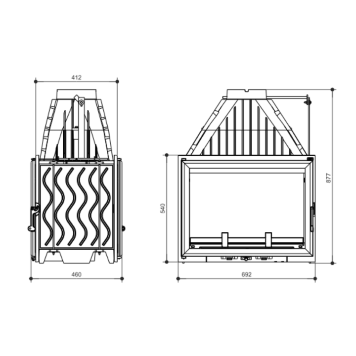 Foyer INVICTA 700 GRANDE VISION  double face réf. 6278-44