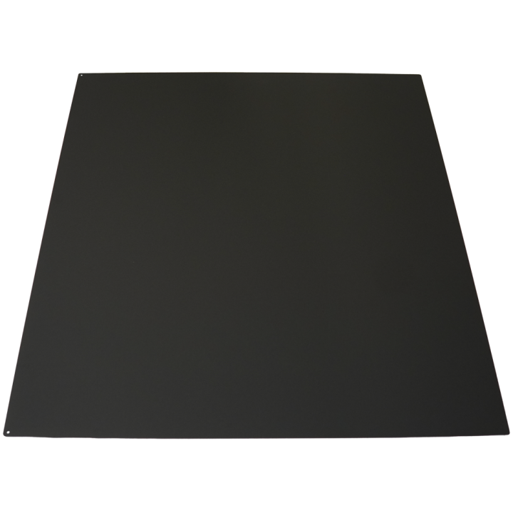 Stahlbodenplatte 120x100cm Schwarz