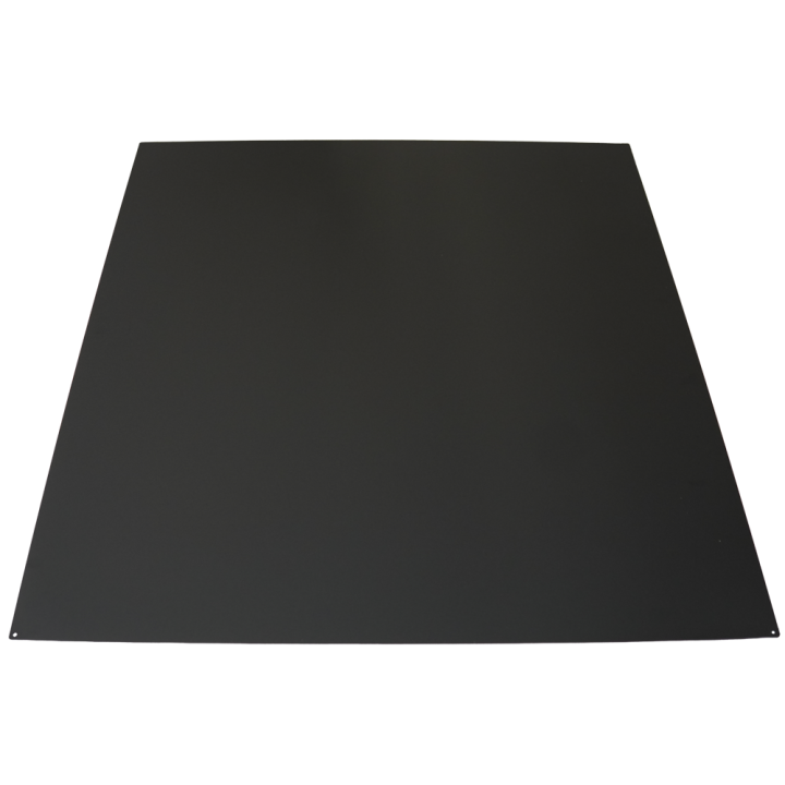 Stahlbodenplatte 80x100cm Schwarz