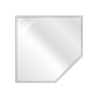 Support en verre pentagone-coin1250x1250x6mm