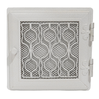 Stylish ventilation grate 21x21cm with venetian blind antique white
