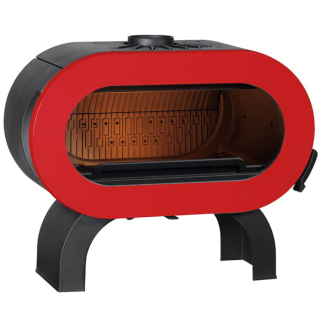 Stove INVICTA FIFTY ARCHE red enamel ref. 6479-47