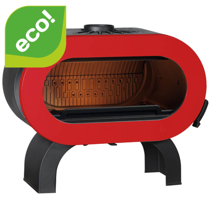 Stove INVICTA FIFTY ARCHE red enamel ref. 6479-47