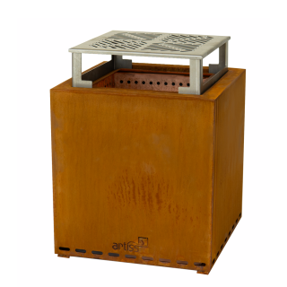 ARTISS smokeless firepit Z1 corten + grate ref. 2609-12