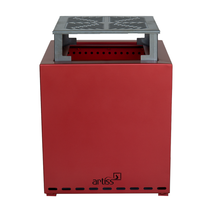 ARTISS smokeless firepit Z1 RED METALLIC + grate ref. 2609-26