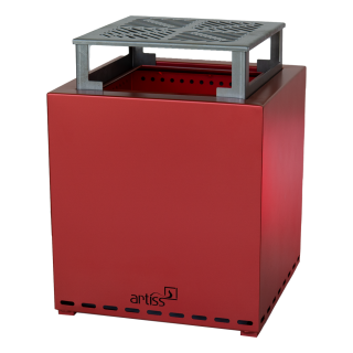 ARTISS smokeless firepit Z1 RED METALLIC + grate ref. 2609-26