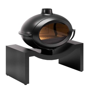 Stove INVICTA BRIO on bench 1m antracyt ref. 6481-25