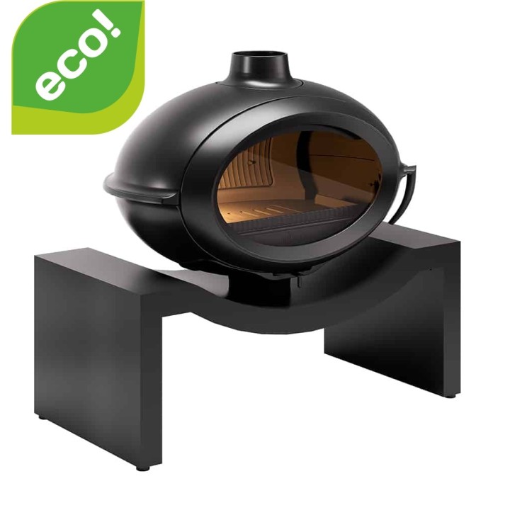 Stove INVICTA BRIO on bench 1m antracyt ref. 6481-25