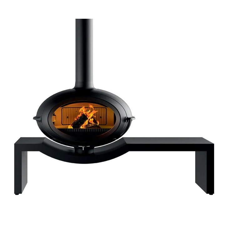 Piec wolno stojący INVICTA BRIO  na ławie 1.6m antracyt ref. 6481-24