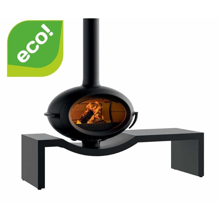 Piec wolno stojący INVICTA BRIO  na ławie 1.6m antracyt ref. 6481-24