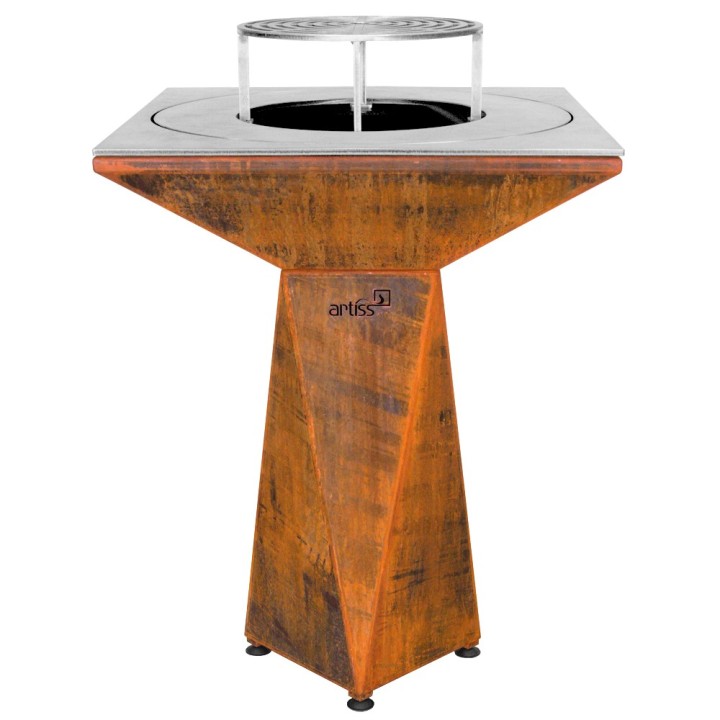 Palenisko ogrodowe Artiss G1 BASIC corten, płyta ze stali węglowej ref. 2605-21