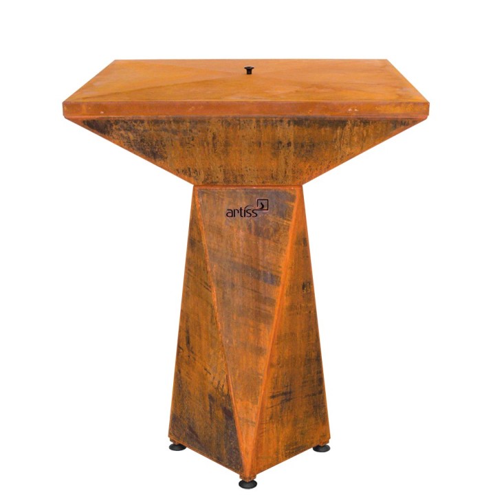 Palenisko ogrodowe Artiss G1 BASIC corten, płyta ze stali węglowej ref. 2605-21