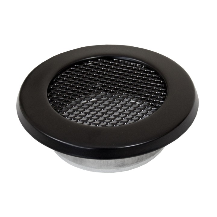 Round ventilaton grate 160mm black matt