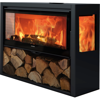 Stove PANADERO ALLEGRO 3V with three glass panels EcoDesign ref. 48027
