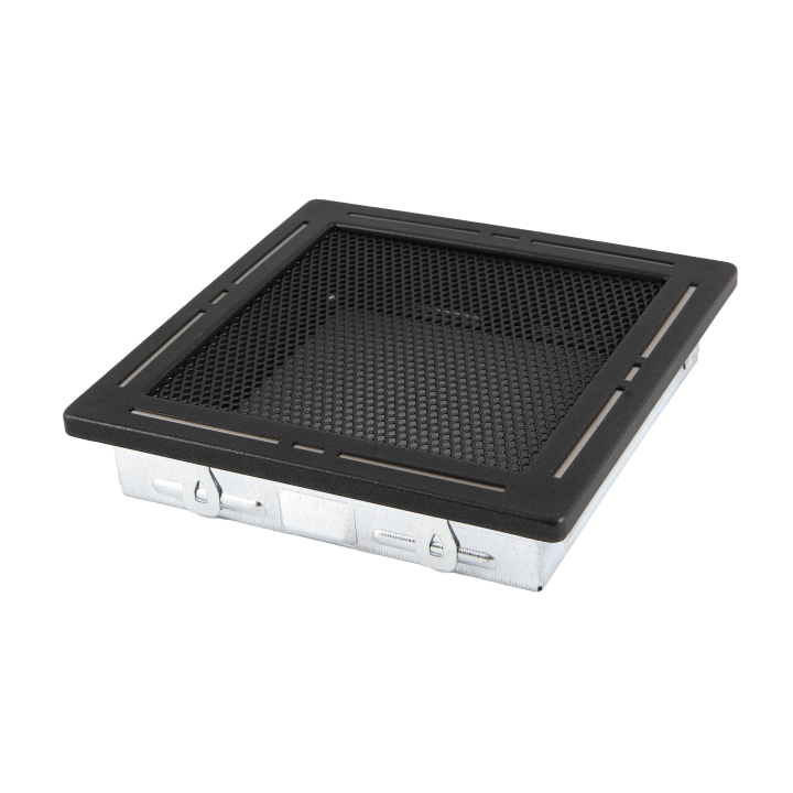 Grille de cheminée TREND 16x16cm
noir mat  
