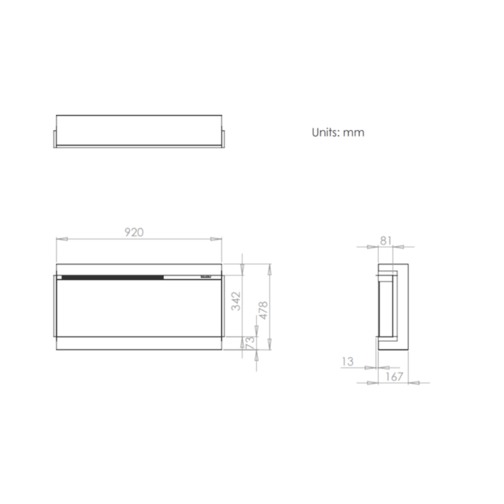 Kominek elektryczny C&J i920e iRange Slimline