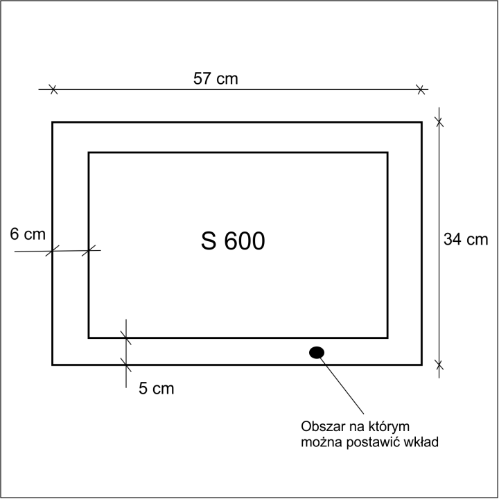 Podstawa pod wkłady kominkowe Ref. S-600