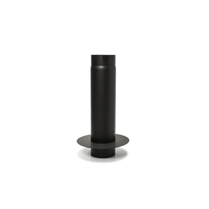Rauchrohr 130mm 50cm mit Stützring für Speicherringe