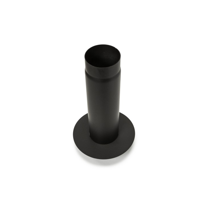 Rauchrohr 150mm 50cm mit Stützring für Speicherringe