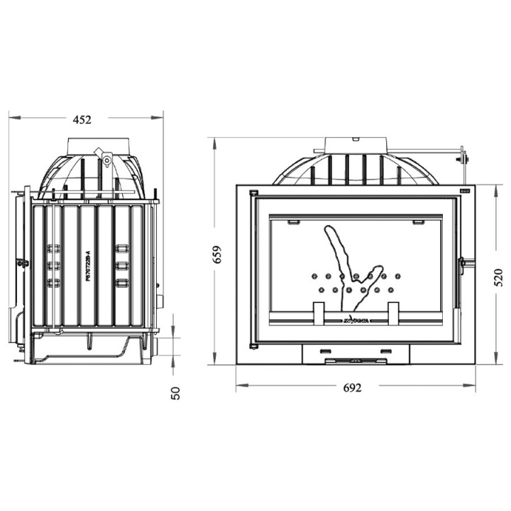 INVICTA 700 PHILOS GA ECO mit Klappe, ref. 9771-05